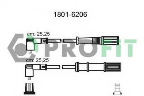 Комплект проводов зажигания PROFIT 18016206