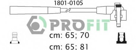 Комплект проводов зажигания PROFIT 18010105
