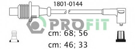 Комплект проводов зажигания PROFIT 18010144 (фото 1)