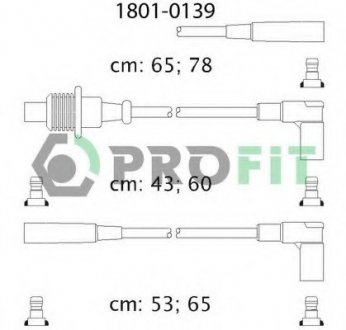 Комплект проводов зажигания PROFIT 18010139