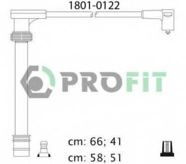 Комплект проводов зажигания PROFIT 18010122