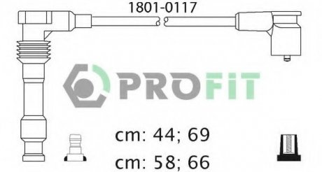 Комплект проводов зажигания PROFIT 18010117