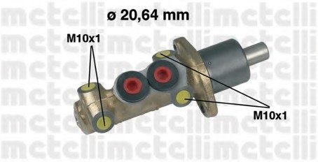 Главный тормозной цилиндр Metelli 05-0059 (фото 1)