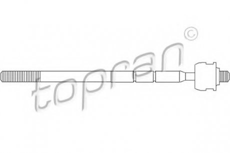 Осевой шарнир, рулевая тяга TOPRAN 301383 (фото 1)