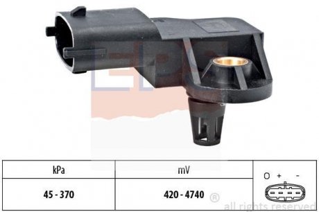 Датчик тиску повітря в впускному коллекторі Renault 1.9 dCi EPS 1.993.167 Facet 1993167