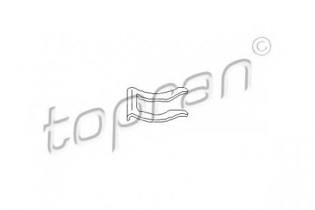 Кронштейн, тормозный шланг TOPRAN 108716 (фото 1)
