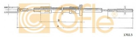 Трос зчеплення 1702.5 COFLE 17025