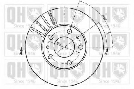 Тормозной диск HAZELL QUINTON BDC4361 (фото 1)