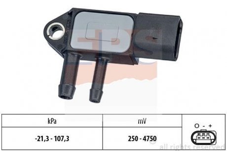 Датчик тиску каталізатора VAG Caddy/T5 10- (сажового фільтру) EPS 1.993.265 Facet 1993265