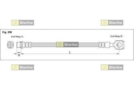 Тормозной шланг STARLINE STAR LINE HA CC.1283