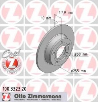 Тормозной диск ZIMMERMANN 100332320