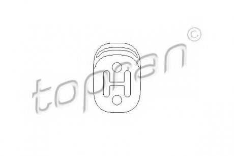 Кронштейн, глушитель TOPRAN 109063 (фото 1)