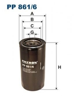 Топливный фильтр FILTRON WIX FILTERS PP8616