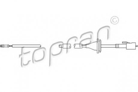 Тросик спидометра TOPRAN 103336