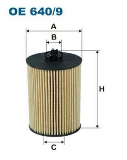 Масляний фільтр FILTRON OE640/9 WIX FILTERS OE6409