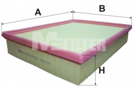 Фільтр повітряний Kyron/Actyon 2.0-2.3 05- M-Filter K7030