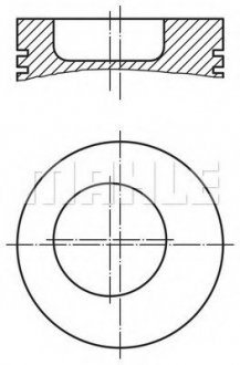 Поршень ORIGINAL MAHLE 0045100 (фото 1)