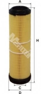 Фільтр повітряний E200/300 CDI W211 OM647/648 02-09 M-Filter A893