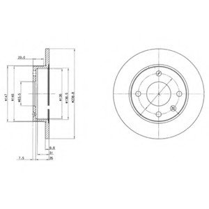 Тормозной диск Delphi BG2439