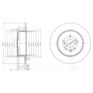 Тормозной диск Delphi BG3777