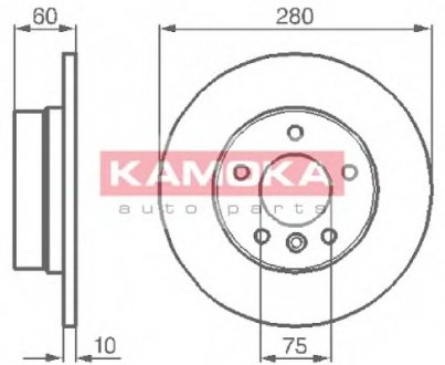 Тормозной диск KAMOKA 103498