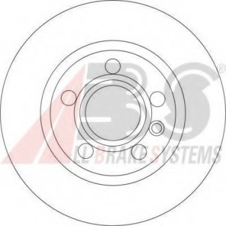 Тормозной диск. ABS 17190 (фото 1)