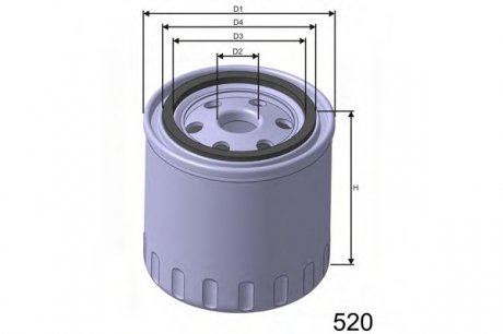 Масляный фильтр MISFAT Z644 (фото 1)