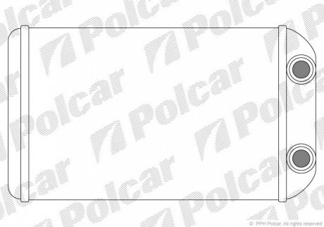 Радиаторы обогрева 213x149x27 A/A пайка TOYOTA COROLLA 97-00 (ZJ) POLCAR 8112N81