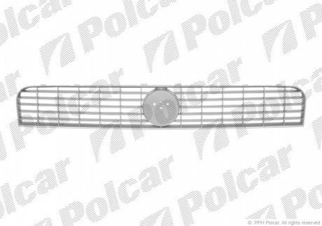 Решетка серебряная FIAT PUNTO GRANDE (199) 09.05- (PJ) POLCAR 3024051