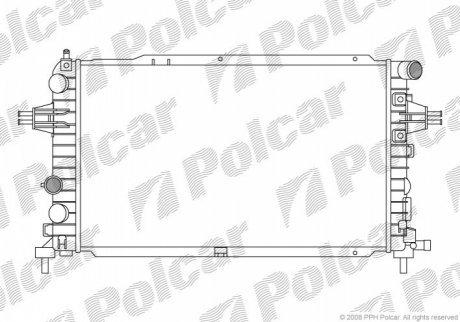 Радіатори охолодження 550908-5 POLCAR 5509085