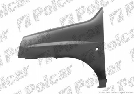 Крыло переднее правая сторона FIAT DOBLO (119/223) 01.01-12.05 (ZJ) POLCAR 304002 (фото 1)