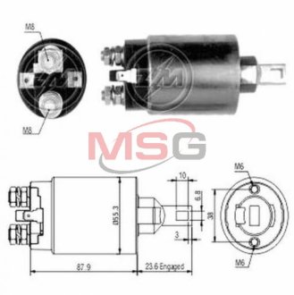 Реле втягуюче стартера 893 ZM ZM 893