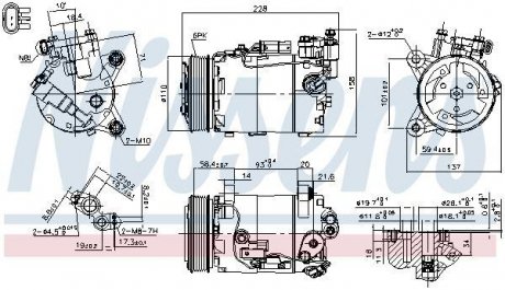 Компрессор кондиціонера NISSENS Nissens A/S 890601