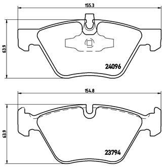 Тормозные колодки дисковые BM Brembo P 06 040X