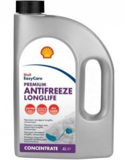 АНТИФРИЗ ШЕЛЛ PREMIUM LL 4Л (КОНЦ. ЧЕРВ.) Shell PBT75B