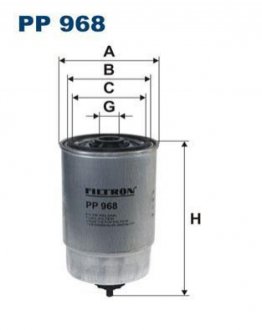 Фільтр палива FILTRON WIX FILTERS PP 968/5