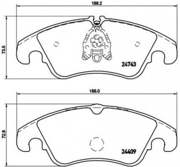 Гальмівні колодки дискові Brembo P 85 098X