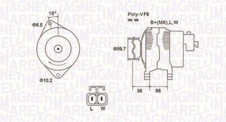 Генератор Magneti Marelli 063731901010