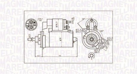 Стартер Magneti Marelli 063720713010