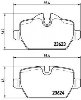 Гальмівні колодки дискові P06 037X Brembo P 06 037X