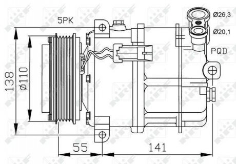 Компрессор кондиціонера NRF 32312