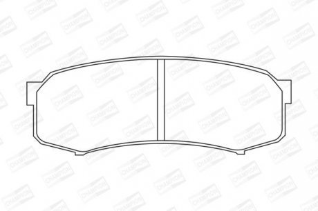 Гальмівні колодки зад. Toyota Land Cruiser 84- Champion 572245CH