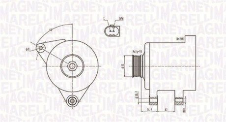 ALTERNATOR 12V AUDI A4/A6/SKODA SUPERB/VW PASSAT 1.8/2.0 T 98 -> SZT Magneti Marelli 063731664010