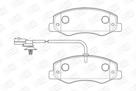 Колодка торм. диск. OPEL MOVANO B 2.3CDTI 2010-,RENAULT MASTER IV 2010- задн. Champion 573358CH