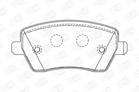 Колодка торм. диск. NISSAN MICRA (K12), NOTE (E11) передн. Champion 573125CH