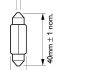 Автомобильная лампа (к-кт из 2шт) FesToon T10,5X43 12V SV8,5 Блистер - Ціна указана за комплект Philips 5552130 (фото 1)