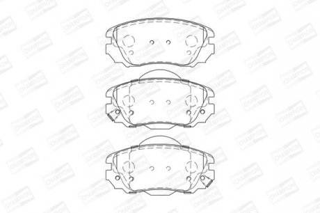 Колодка торм. диск. OPEL INSIGNIA 1.6-2.8 08-,SAAB 9-5 2.0TTID 10- передн. Champion 573269CH
