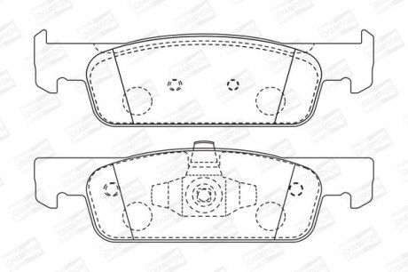 Гальмівні колодки пер. Logan/Sandero/Clio 12- Champion 573422CH
