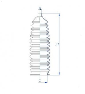 Osłona przekładni kierowniczej L/P (dł.157mm 14mm/47mm) SUZUKI GRAND VITARA II 1.6-3.2 04.05- SPIDAN GKN 84289