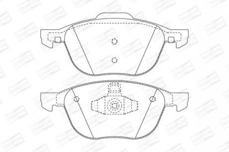 Колодка торм. диск. FORD FOCUS, MAZDA 3,5, VOLVO C70, S40, передн. Champion 573209CH